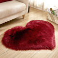 Tapis chambre à coucher tapis de sol love coeur tapis artificiels en laine artificielle tapis poilu faux sol de sol en fourrure nature du tapis moelleux